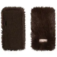 Barts - Women's Angeliqa Fingerless Gloves size One Size, negro/marrón