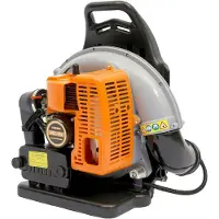 StarTech.com Soplador de hojas a gasolina, modelo con mochila, motor de 2 tiempos, 63 cm³, 2,7 kW, velocidad variable, arranque manual