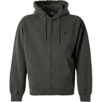 Volcom - Sudaderas - Single Stone Pw Zip Rinsed Black de Algodón - Talla S - Gris