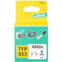 Wolfcraft 4000, abrazaderas de acero, extra resistentes, tipo 53, 6 mm