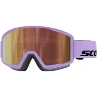 SCOTT - Máscaras de esquí - Trace Pro Compact Ls Sherbet Purple/Black Amp Ls Cinnamon Chrome S1-3 de Silicona - Púrpura