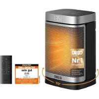 Dreo Calentador eléctrico : Calentador compacto de 1500W con termostato y oscilación