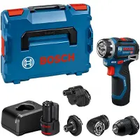 Bosch Atornillador GSR 12V-32 FC, 2 baterías GBA 12V de 2.0Ah, diversos accesorios, maletín L-BOXX