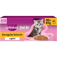 Whiskas Junior Selección de Aves en Gelatina - Multipack - 40 x 85 g