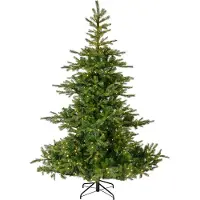 Everlands Árbol de Navidad artificial Grandis, abeto con iluminación, modelo III