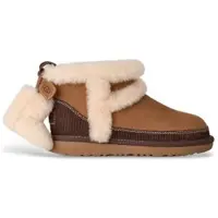 Ugg unisex para niños. 1180421K Botines de Piel Classic Mini II Heritage marrón (32.5), Plano, Ninguno, Casual, moda infantil, outlet 20