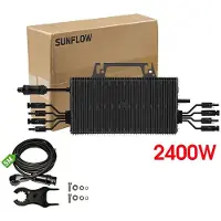 OEM Microinversores, tecnología Dual MPPT, carcasa resistente al agua, inversor de 2400W, 230V CA, 16-60V CC