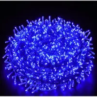 Lapamax 20 metros, 200 LEDs, 8 modos de iluminación, guirnalda de luces LED, iluminación navideña, guirnaldas de luces para interiores, Navidad, Halloween, fiestas, decoración de jardines, color azul