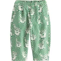 Next Pantalón verde / blanco