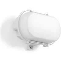 RZB ZIMMERMANN Lámpara ovalada RZB de 6,5W, IP65, modelo 501048.009.19, 780/990 lúmenes, 4000K, con sensor de movimiento de alta frecuencia (HF)