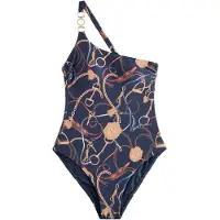 Next Traje de baño beige / navy / azul claro / marrón