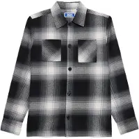 Jack & jones Junior Camisa 'JJEJACKSON' gris oscuro / negro / blanco