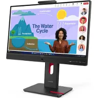 Lenovo Monitor FHD ThinkVision T24D-4v de 23,8 USB-C Docking, micrófono, cámara web - 64B7UAT1EU