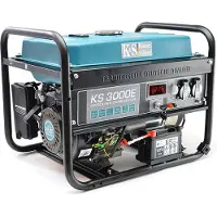 Könner&Sohnen Generador eléctrico KS 3000E, generador de gasolina, grupo electrógeno de emergencia de 3000 vatios con arranque eléctrico