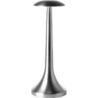 Fink ILLUMA, lámpara LED, metal, acabado cepillado, color plateado, dimensiones: 11 cm de largo, 11 cm de ancho, 30 cm de alto, 11 cm de profundidad. Código: 165062