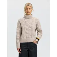 Selected Jersey 'SLWLAND' beige moteado