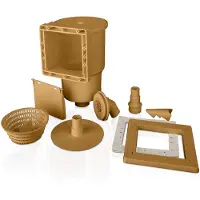Gre Accessories AR100W, skimmer de pared, plástico, 3,8 cm, 1,9 kg, caja, 200 mm