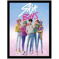 Pyramid Póster K-pop Demon Hunters Saja Boys Collector Framed