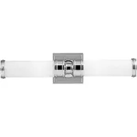 FEISS Aplique de pared Payne, cromado, altura 49 cm, 2 luces, IP44