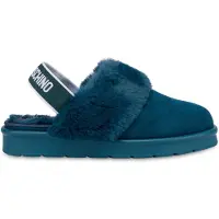 Moschino Velour Mule Elastic Logo Band Green Talla: 35 | Chancletas Outlet | Mujer | Verde