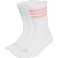 Adidas adidasPack de 3 pares de calcetines clásicos 3 bandas con amortiguación 43-45 White / Semi Frozen Turbo / Clear Mint / Frozen Purple Unisex