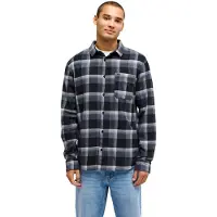 Quiksilver - Motherfly Plaid L/S - Camisa size L, gris