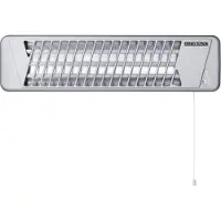 Stiebel Eltron , radiador infrarrojo IW 120, 1,2 kW, para montaje en pared, sin enchufe, 230V, radiador de cuarzo para baño, 229339