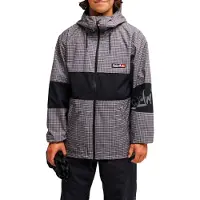 Quiksilver - Chaquetas de esquí - High In The Hood 10K Jacket YG Checker Java - Talla L - Gris