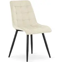 Leobert Sillón reclinable - Marca: - Modelo: Split - Tapizado: Terciopelo beige claro / Patas: Negras