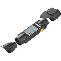 Pricenet Probador de enchufes , 7 pines, 12 V + 2 adaptadores, modelo 343524