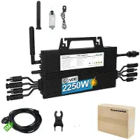 OEM Microinversores solares, con una potencia de salida de 2250W, compatibles con dispositivos inteligentes, modelo FNL2250W, 230V, 16-60V