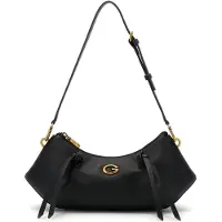 GUESS para mujer. HWBG2237180 Bolso de hombro Allegra negro (OSFA), Casual, Poliuretano, outlet 2026.