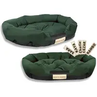 AIO Factory Cama para perros, 130x105 cm, personalizable, impermeable, color verde