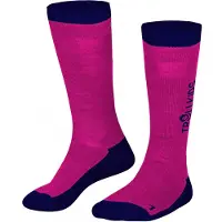 TROLLKIDS - Kid's Ski Socks - Calcetines de esquí size 31-34, fucsia