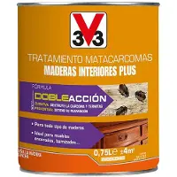 V33 Tratamiento Antivirutas 750 ml: Elimina virutas y larvas, preventivo y curativo.