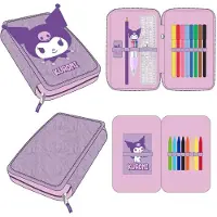 Cerdá Estuche Doble Para Lápices Kuromi Hello Kitty