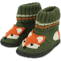Beck Zapatillas de casa 'Fuchs' caqui / naranja / negro / blanco