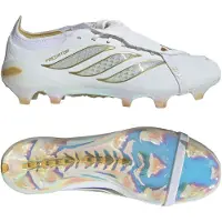 Adidas adidasBota de fútbol Predator Elite Zidane con lengüeta plegable césped natural seco 39 1/3 Cloud White / Cloud White / Gold Metallic Unisex