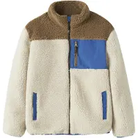 Name it - Kid's Teddy Jacket - Forro polar size 128, beige