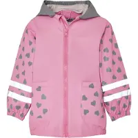 Playshoes Chaqueta funcional 'Katze' antracita / gris oscuro / rosa / blanco
