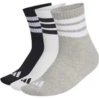 Adidas Calcetines deportivos 'Ess' gris moteado / negro / blanco