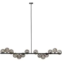 Kare Lámpara colgante Scala Balls de Design, color negro, dimensiones: 138x155x28 cm (alto/ancho/profundidad)
