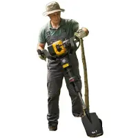 OEM Taladro de pilotes, 52 cc de cilindrada, 1900 W de potencia máxima, 6500 U/min de velocidad, depósito de combustible de 1,3L, tamaño de la pala: 21 x 14 cm