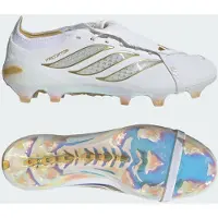 Adidas adidasBota de fútbol Predator Elite Zidane con lengüeta plegable césped natural seco 38 Cloud White / Cloud White / Gold Metallic Unisex