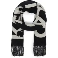 Karl Lagerfeld Chal 'Essential' negro / blanco