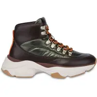 Moschino High-top Sneakers In Calfskin And Nylon Green Talla: 37 | Botas Outlet | Mujer | Verde