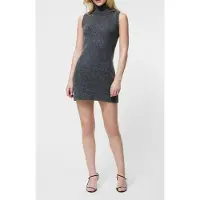 French Connection Vhari Slvlss Turtleneck Dress Mid Grey Mel Talla: S | Mini Vestidos Outlet | Mujer | Gris