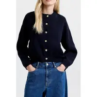 French Connection Milano Mozart Ls Cardi Utility Blue Talla: S | Sudaderas con Capucha Outlet | Mujer | Azul