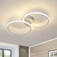 Toolight Lámpara de techo LED , 42W, 4725 lúmenes, 4500K, color blanco, 54 cm de diámetro, diseño circular, ideal para salones