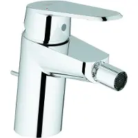 GROHE Grifo monomando para bidé , modelo Eurodisc C, referencia 33244, con sistema de desagüe con varillas y acabado cromado